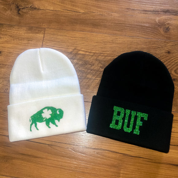 St. Patrick’s Day Sparkle Beanies