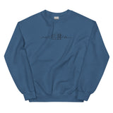 OUR CITY Buffalo Skyline Embroidered Sweatshirt (black thread)