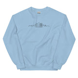 OUR CITY Buffalo Skyline Embroidered Sweatshirt (black thread)