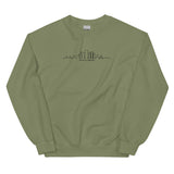 OUR CITY Buffalo Skyline Embroidered Sweatshirt (black thread)