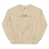 OUR CITY Buffalo Skyline Embroidered Sweatshirt (black thread)
