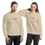 OUR CITY Buffalo Skyline Embroidered Sweatshirt (black thread)