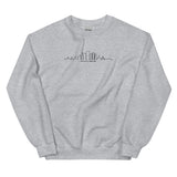 OUR CITY Buffalo Skyline Embroidered Sweatshirt (black thread)