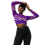 Buffalo long-sleeve crop top