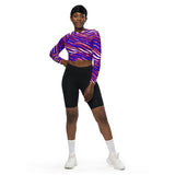 Buffalo long-sleeve crop top