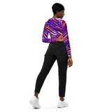 Buffalo long-sleeve crop top