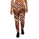 Black, Orange, and White Women's Joggers