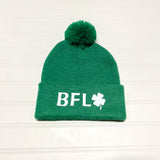 St. Patrick’s Day Buffalo Pom Beanies
