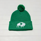 St. Patrick’s Day Buffalo Pom Beanies