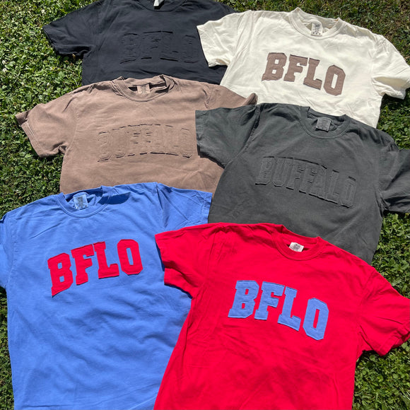 Ragged Raw Edge Buffalo Tees