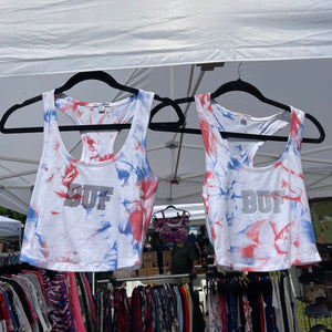 Bling Splatter Crop Tanks