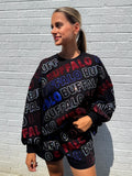 Buffalo on Repeat Sequin Shorts