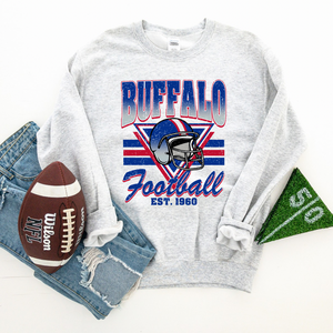 Old School Buf Football Crew-Adult & Youth