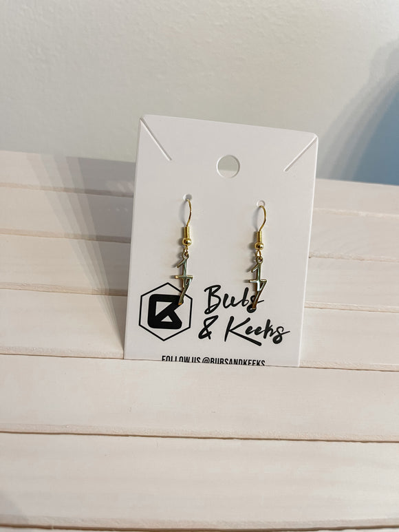 Custom number dangle earrings