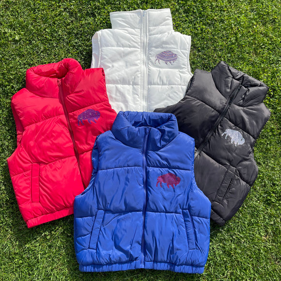 Bling Buffalo Puffer Vests