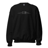 OUR CITY Buffalo Skyline Embroidered Sweatshirt (white thread)