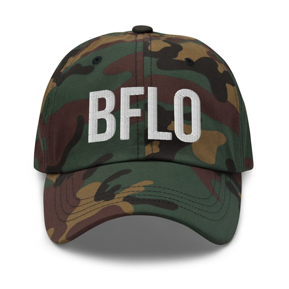 Classic BFLO Dad hat (white font)