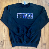 Buffalo is Supreme Zubaz Block Crew