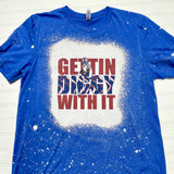 Gettin Diggy With It Bleached Tee