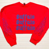 Buffalo on Fire Cropped Crew