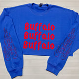 Buffalo on Fire Cropped Crew